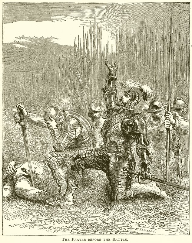 La preghiera prima della battaglia da English School
