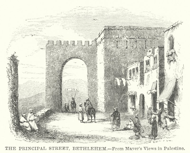 La via principale di Betlemme (incisione) da English School