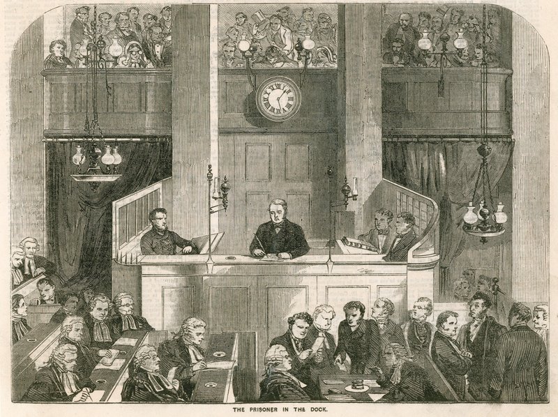 Il prigioniero nel banco degli imputati, Old Bailey da English School