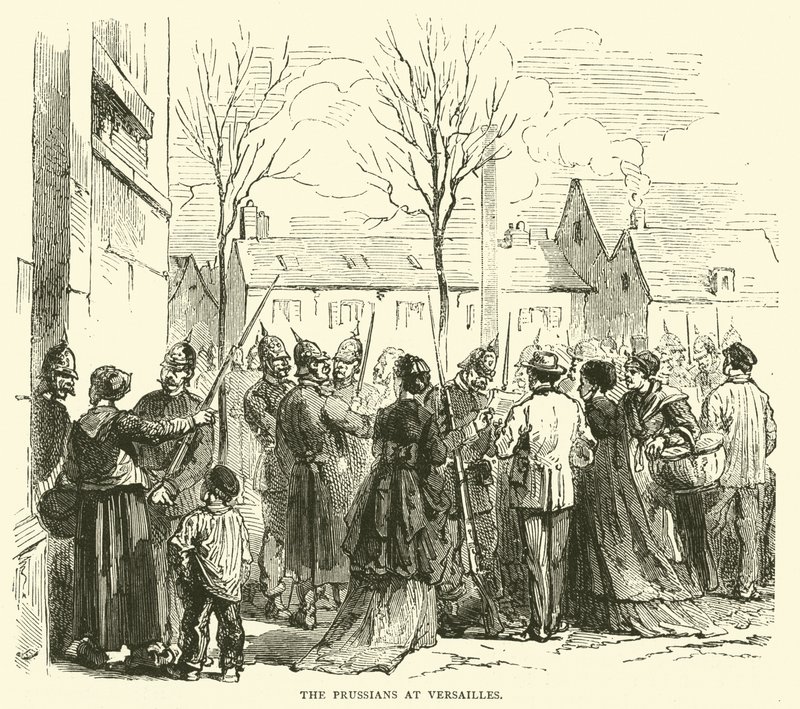 I prussiani a Versailles, gennaio 1871 da English School