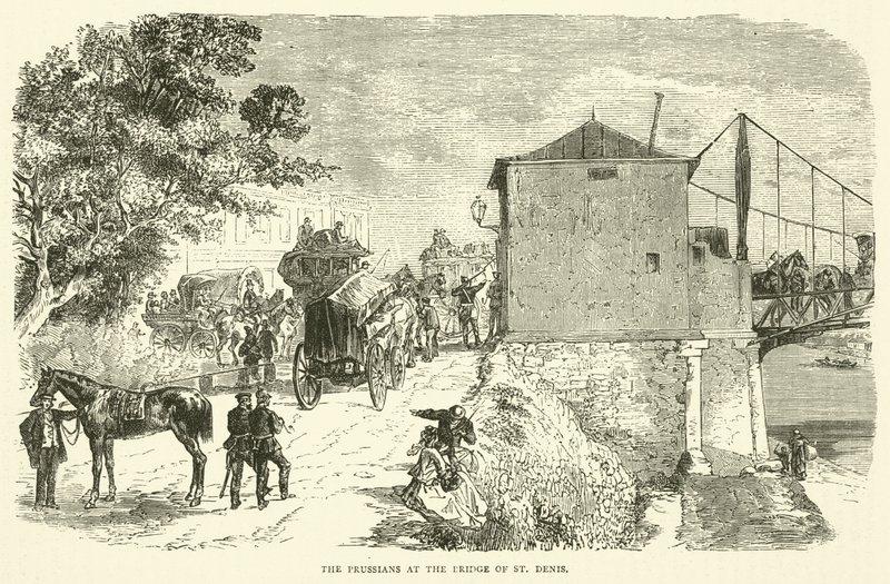 I prussiani al ponte di St Denis, gennaio 1871 da English School