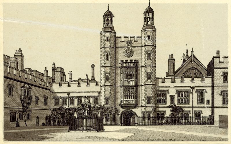 Il Quadrilatero, Eton College (litografia) da English School