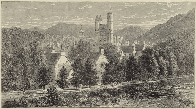 La Regina a Balmoral da English School