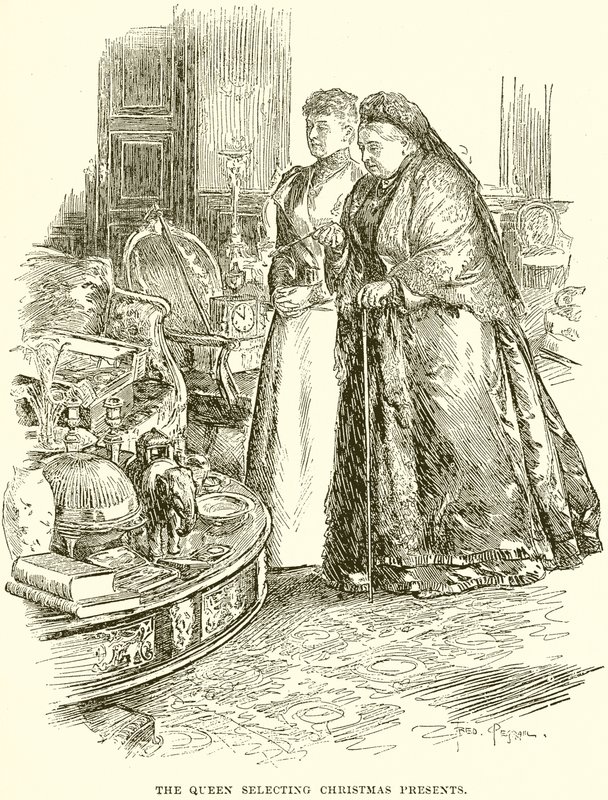 La regina che sceglie i regali di Natale da English School