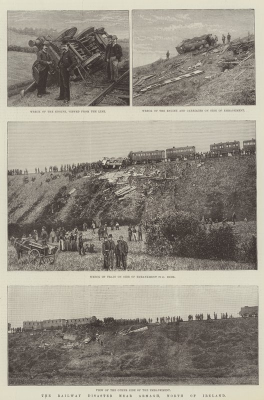 Il Disastro Ferroviario vicino ad Armagh, Nord Irlanda da English School
