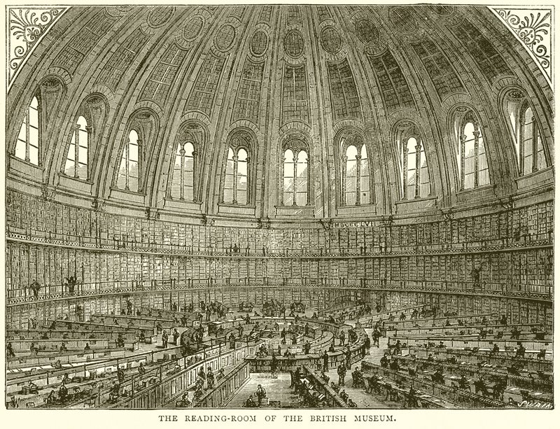 La Sala di Lettura del British Museum da English School