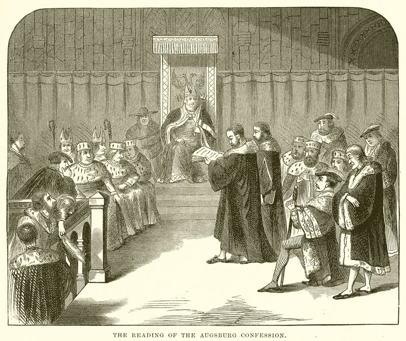 La lettura della Confessione di Augusta da English School