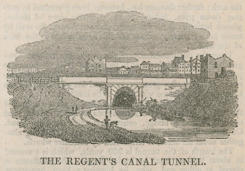 Il tunnel del Regents Canal, Islington, Londra da English School