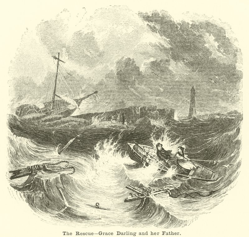 Il salvataggio, Grace Darling e suo padre da English School