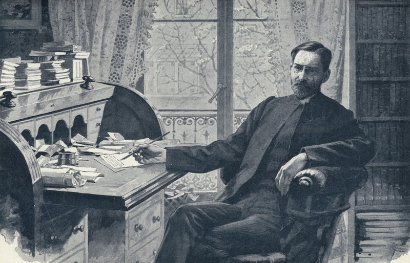 Il reverendo Hugh Price Hughes nel suo studio da English School