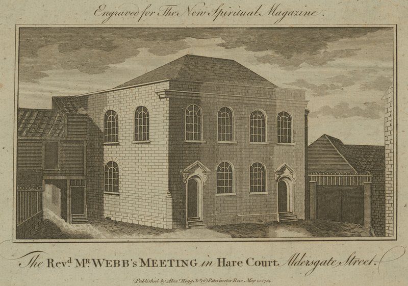 Riunione del reverendo Mr Webbs in Hare Court, Aldersgate Street da English School