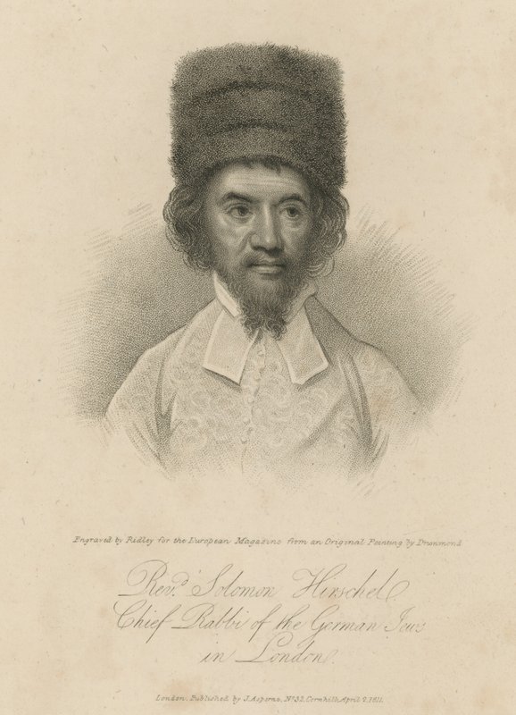 Il Reverendo Solomon Hirschel, Rabbino Capo delle Locande Tedesche a Londra da English School