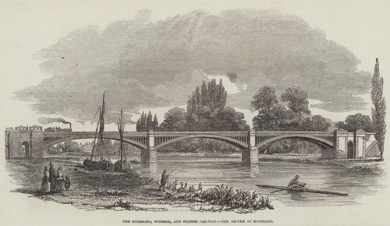 Il Ponte Ferroviario di Richmond, Windsor e Staines a Richmond da English School