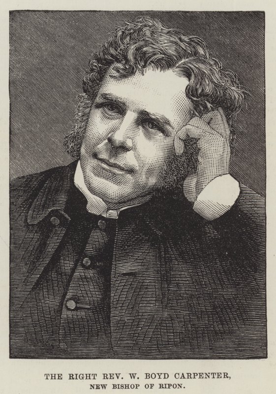 Il reverendo W Boyd Carpenter, nuovo vescovo di Ripon da English School