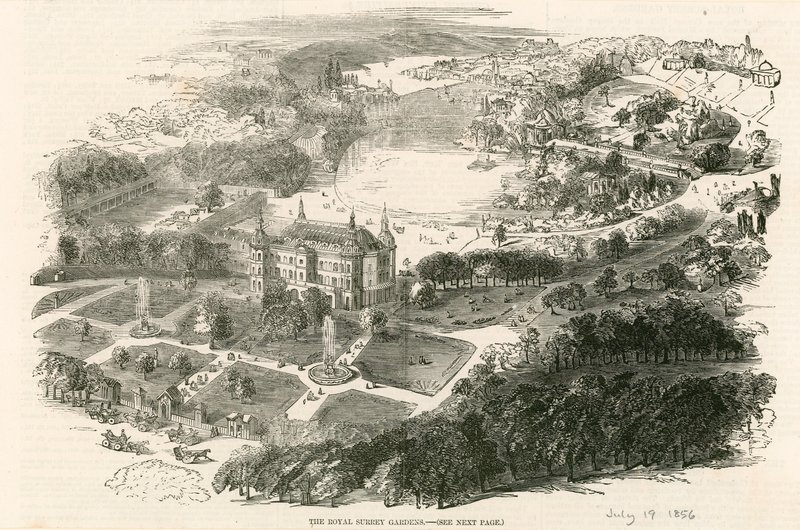 I Royal Surrey Gardens (Surrey Zoological Gardens), Londra da English School