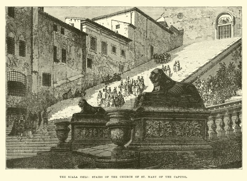 La Scala Coeli, scale della Chiesa di Santa Maria del Campidoglio da English School