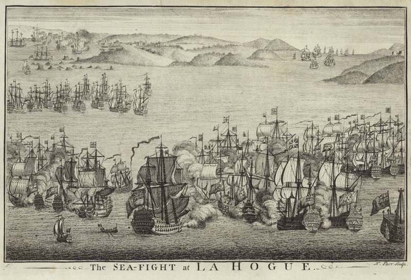 La battaglia navale di La Hogue da English School