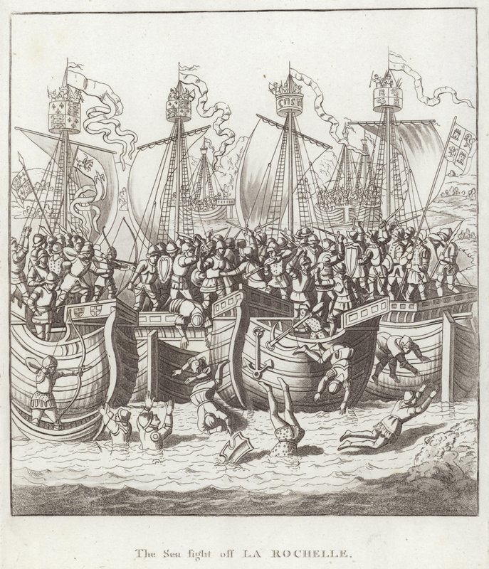 La battaglia navale al largo di La Rochelle da English School