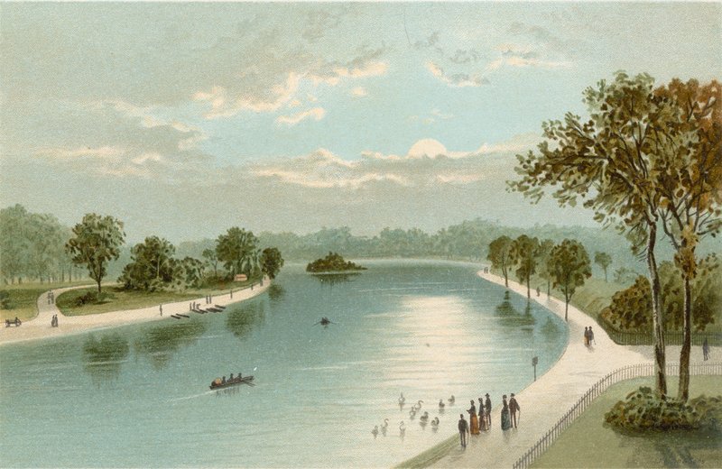 Il Serpentine, dal ponte da English School