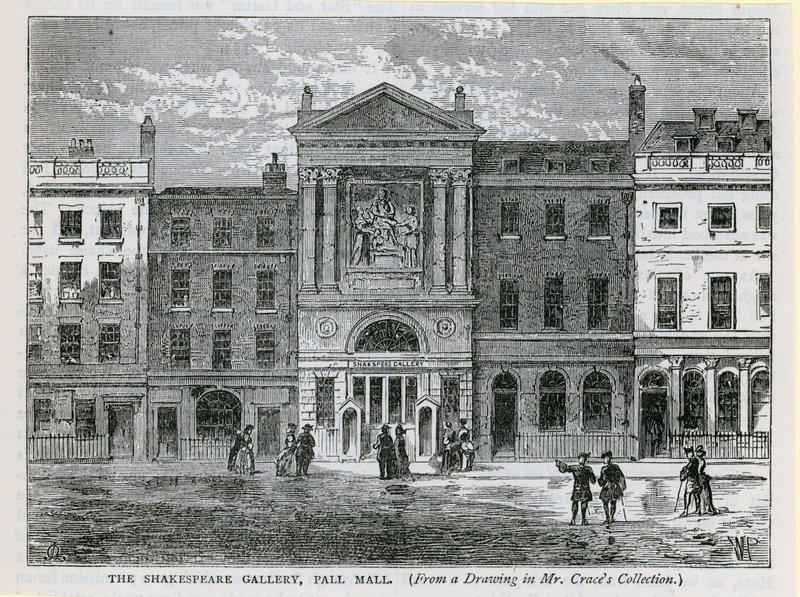La Galleria di Shakespeare, Pall Mall, Londra da English School