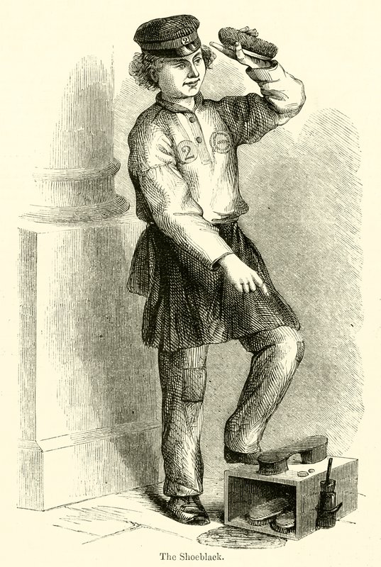 Il lustrascarpe (incisione) da English School