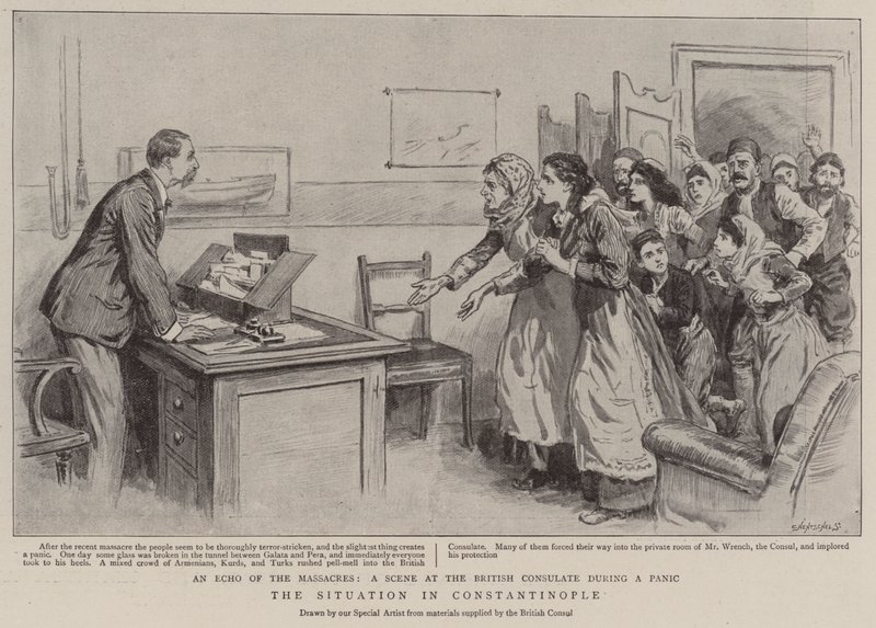 La Situazione a Costantinopoli (litografia) da English School