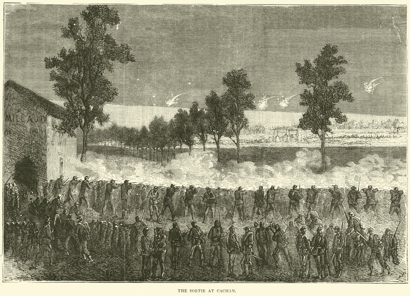 La sortita a Cachan, ottobre 1870 da English School