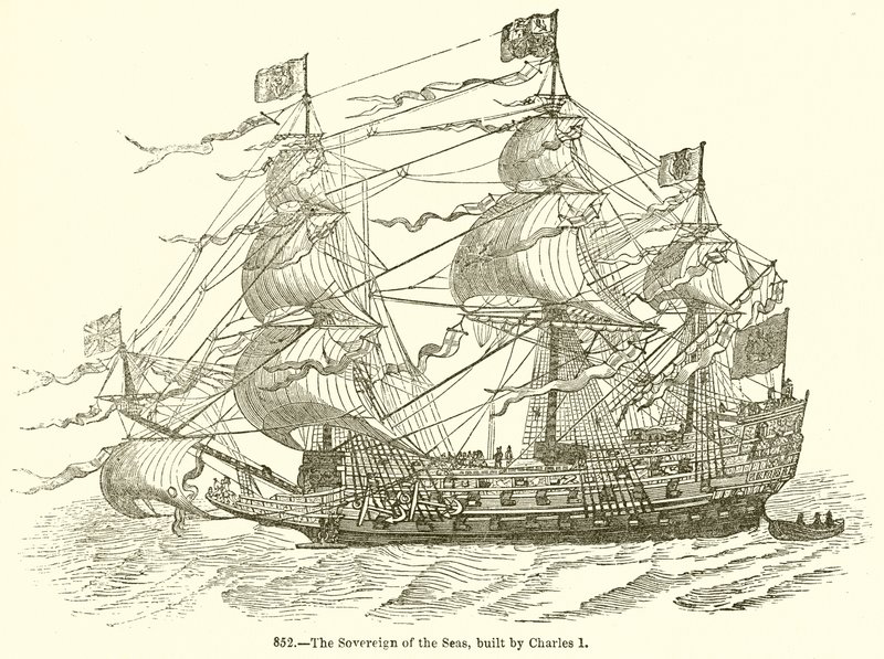 La Sovrana dei Mari, costruita da Carlo I da English School
