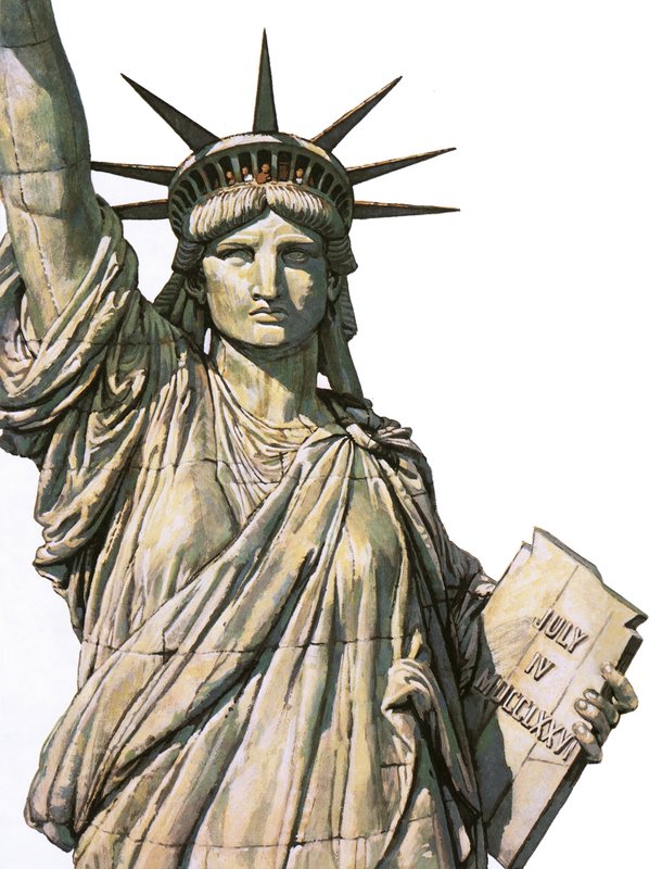 La Statua della Libertà sull