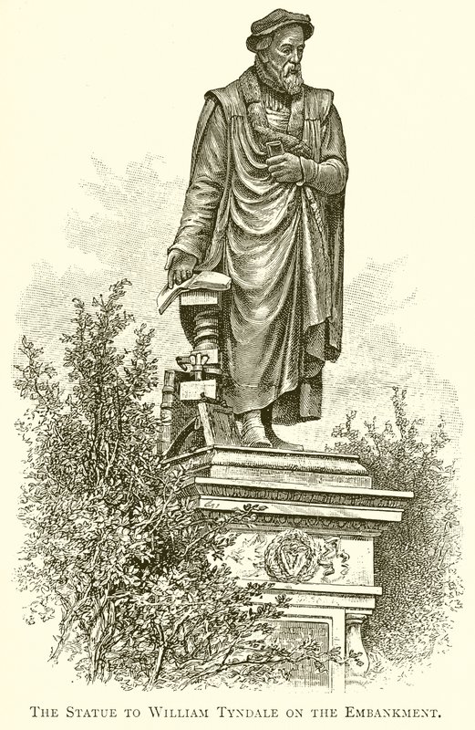 La statua di William Tyndale sull