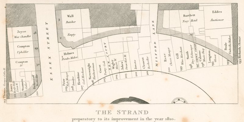 The Strand, Londra, prima del suo miglioramento nell