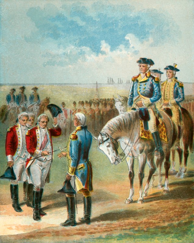 La resa a Yorktown da English School