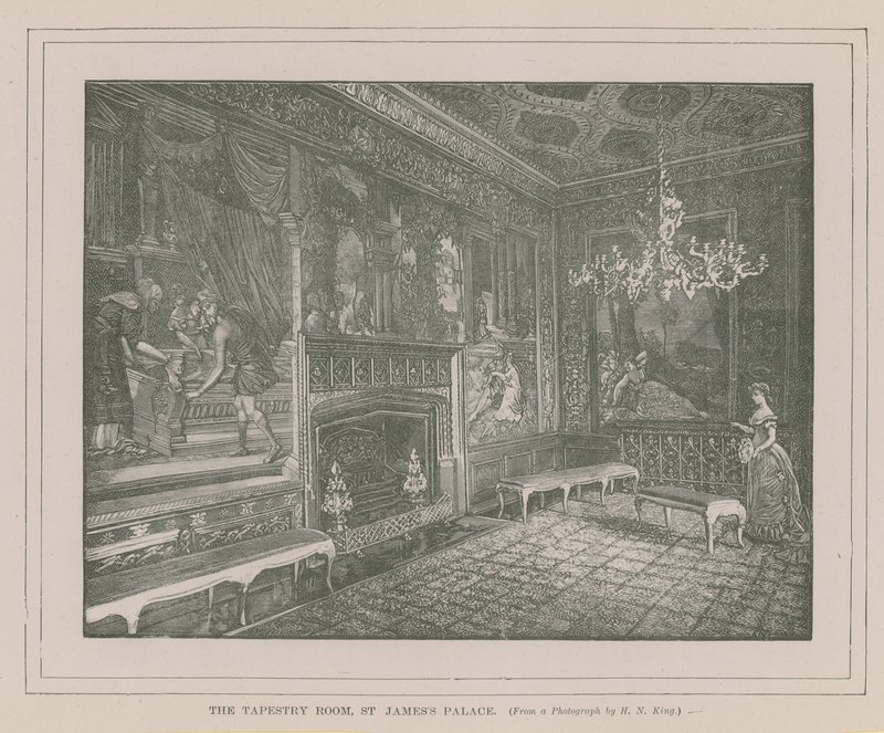 La Sala degli Arazzi a St Jamess Palace da English School