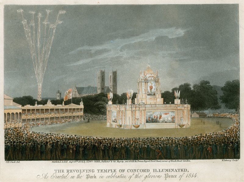 Tempio della Concordia creato per la Pace del 1814 da English School