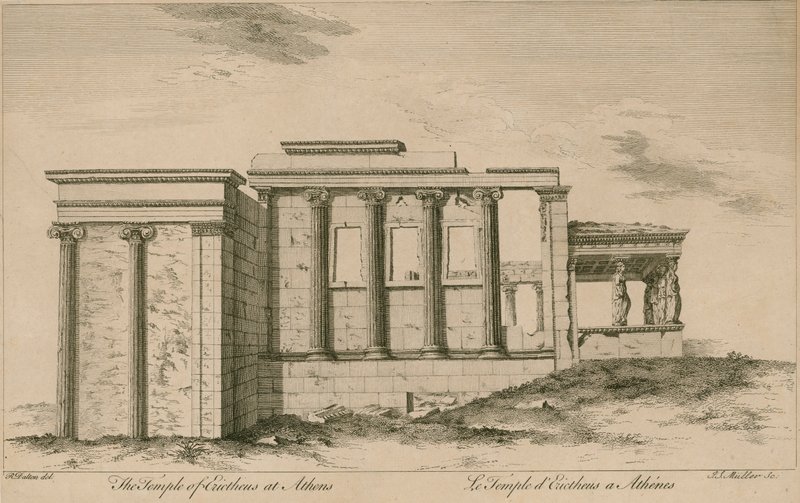 Il Tempio di Erictheus ad Atene da English School
