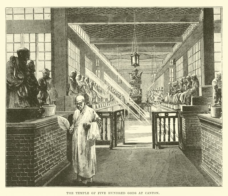 Il Tempio dei Cinquecento Dei a Canton da English School