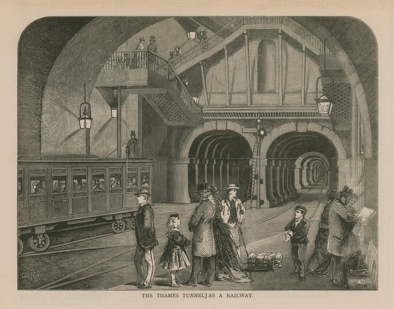 Il Tunnel del Tamigi come ferrovia da English School
