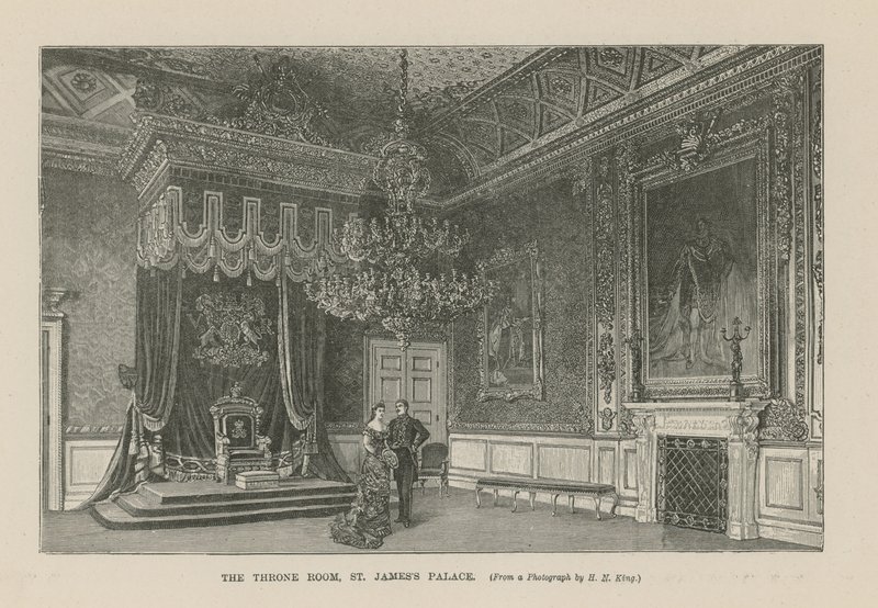 La Sala del Trono a St Jamess Palace da English School