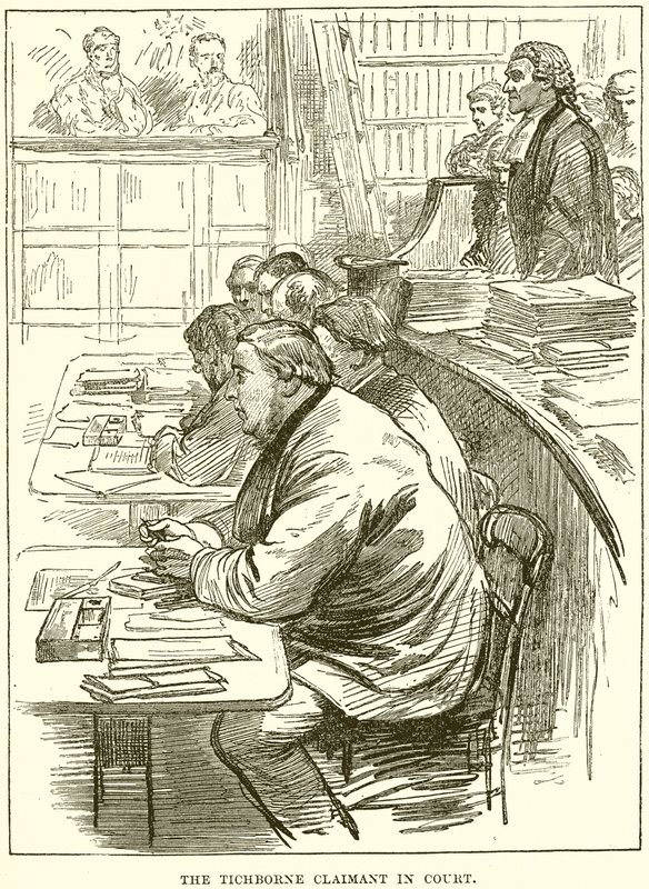 Il pretendente Tichborne in tribunale da English School