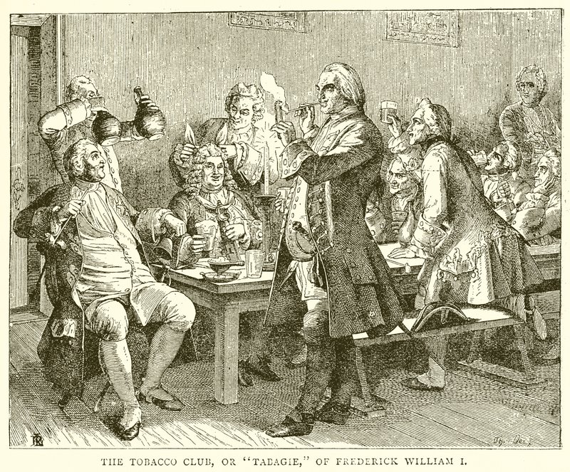 Il Club del Tabacco, o Tabagie, di Federico Guglielmo I da English School