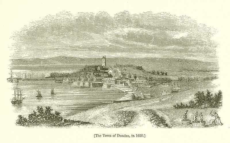 La città di Dundee, nel 1650 da English School