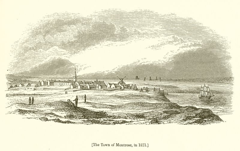 La città di Montrose, nel 1571 da English School