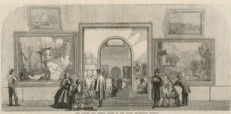 Le sale Turner e Vernon al South Kensington Museum da English School