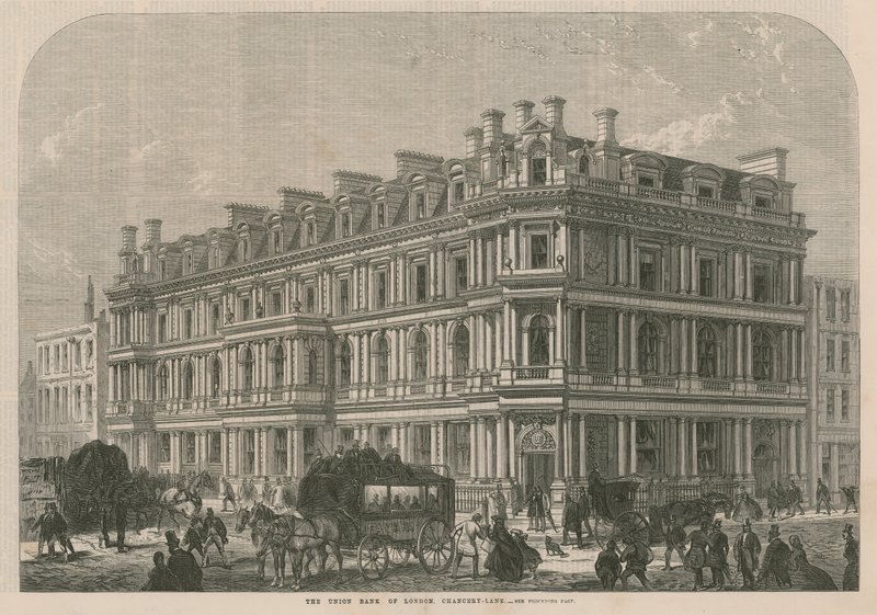 La Union Bank of London in Chancery Lane da English School