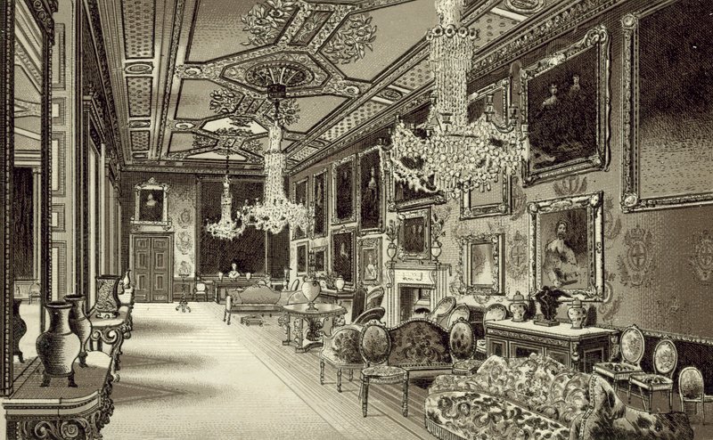La stanza Vandyke, Castello di Windsor da English School