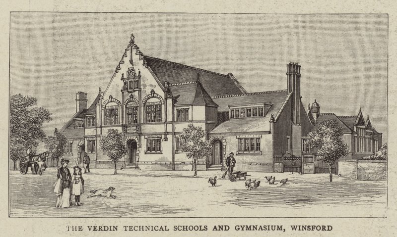 Le scuole tecniche e la palestra Verdin, Winsford da English School