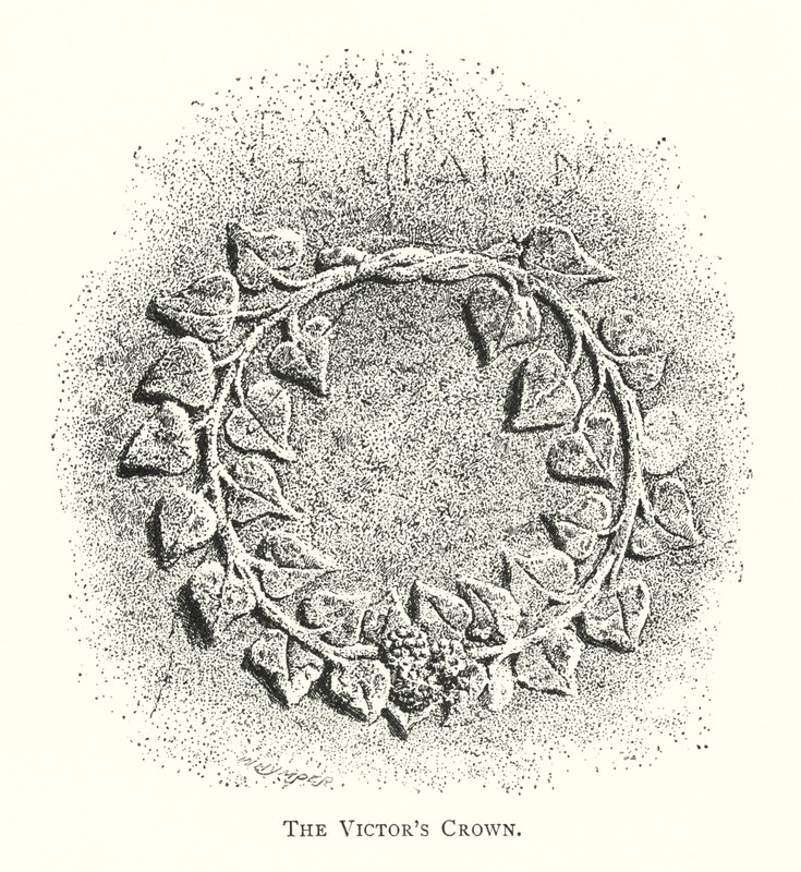 La Corona del Vincitore (incisione) da English School