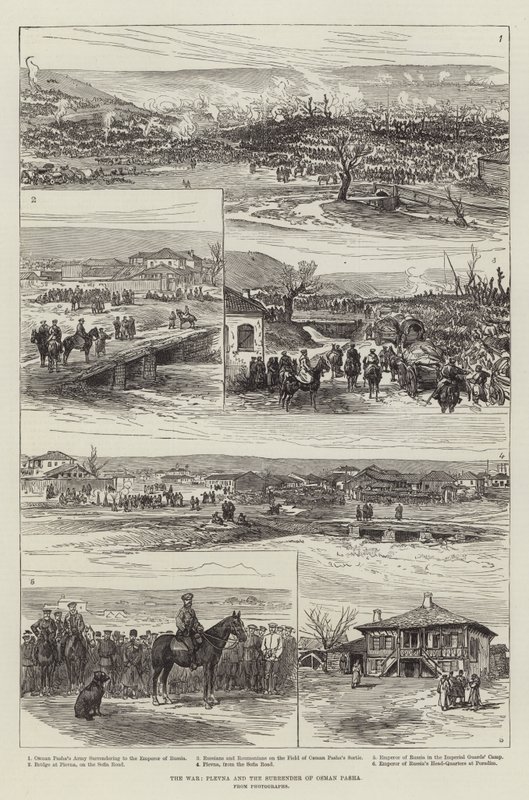 La guerra, Plevna e la resa di Osman Pasha da English School