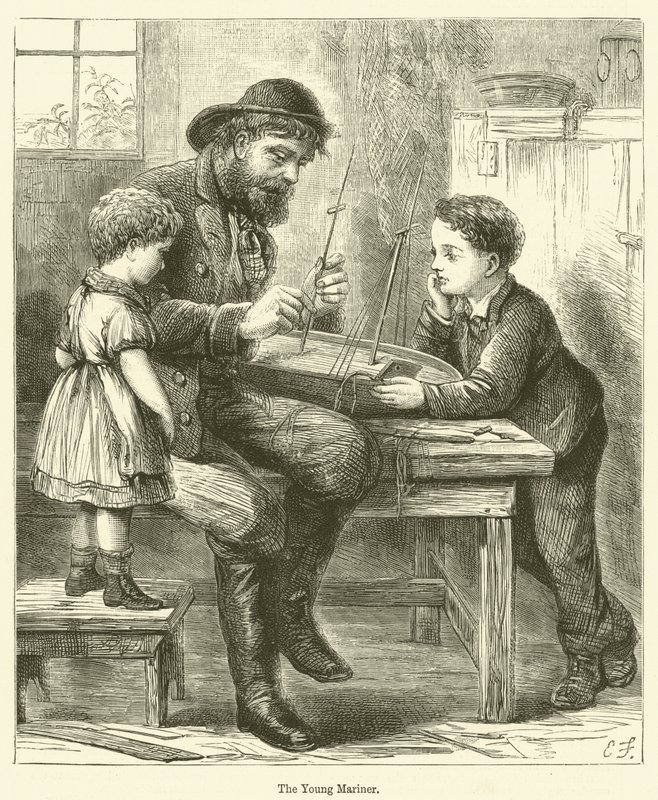 Il giovane marinaio (incisione) da English School