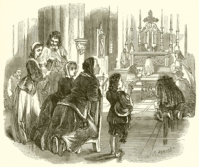 Il giovane Molière in chiesa da English School